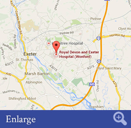 map exeter postcode directions enter above
