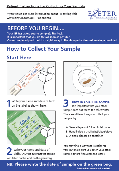 FIT Testing Patient Information / Exeter Clinical ...